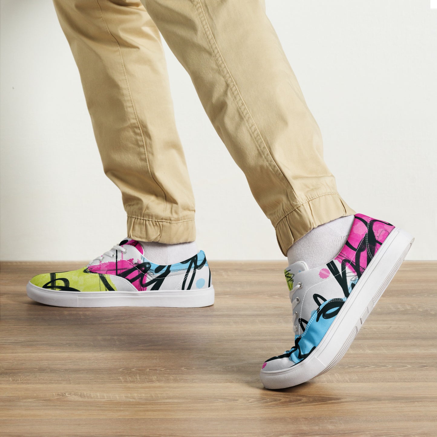 Spring Men’s lace-up canvas shoes