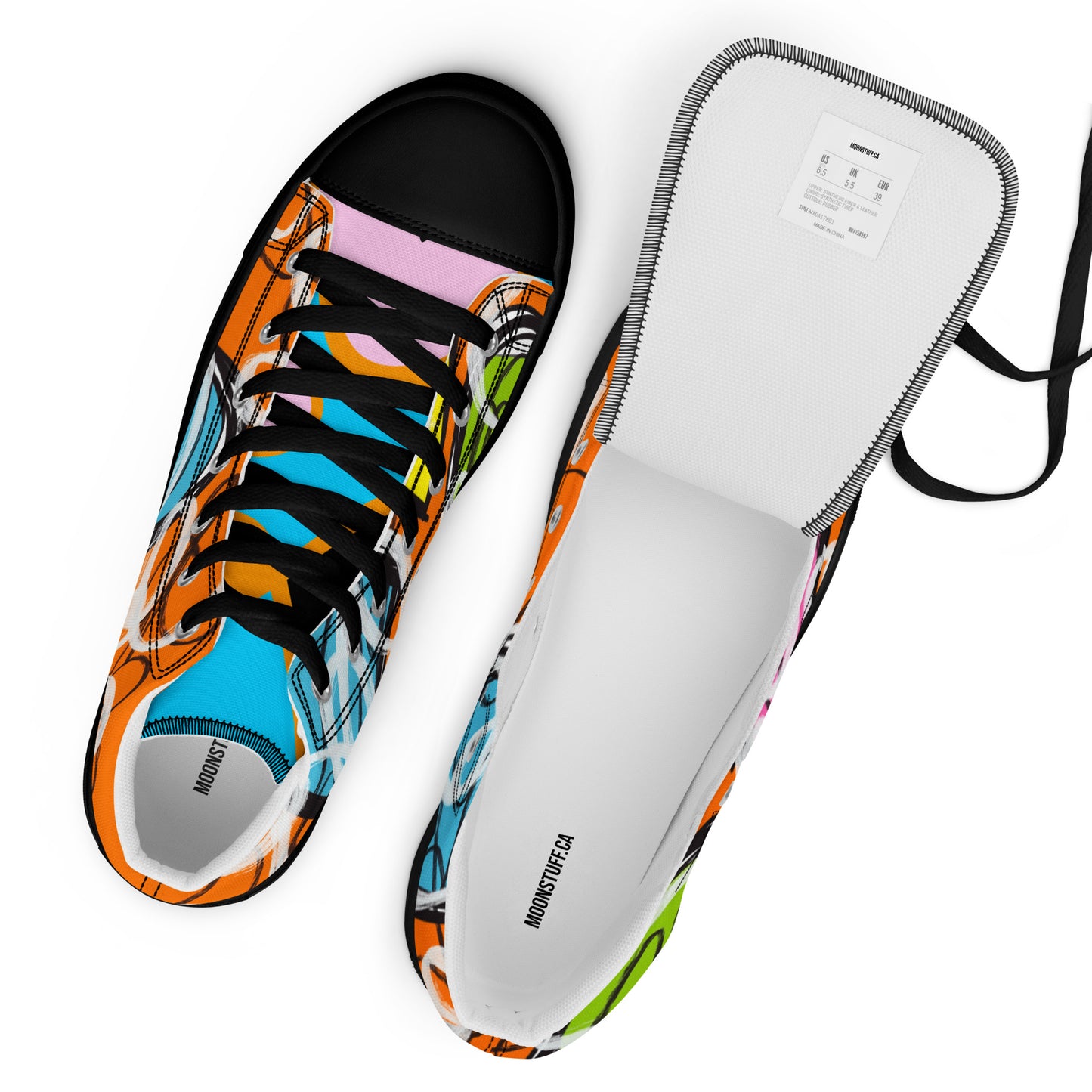 Women’s high top canvas shoes