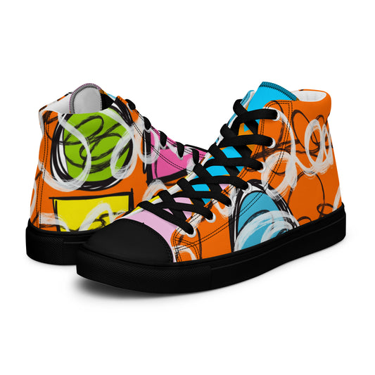 Women’s high top canvas shoes