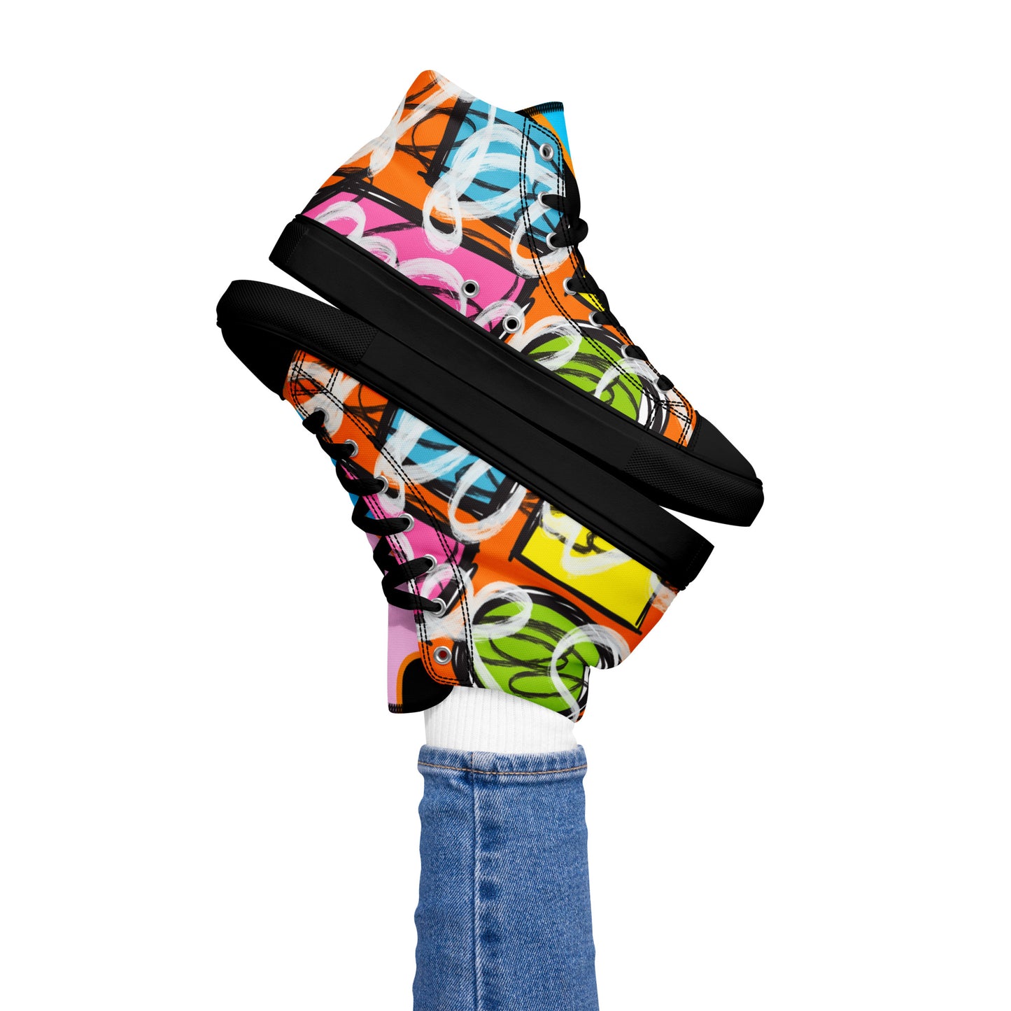 Women’s high top canvas shoes